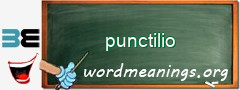 WordMeaning blackboard for punctilio